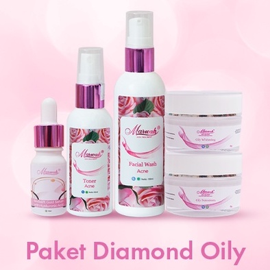 Marwah Skincare Diamond Oily Paket Anti Berminyak, Jerawat dan Beruntusan-2