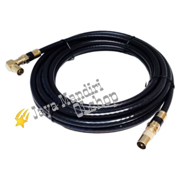 Kabel Antena TV jack compression 5 Meter / Male to Male  5M