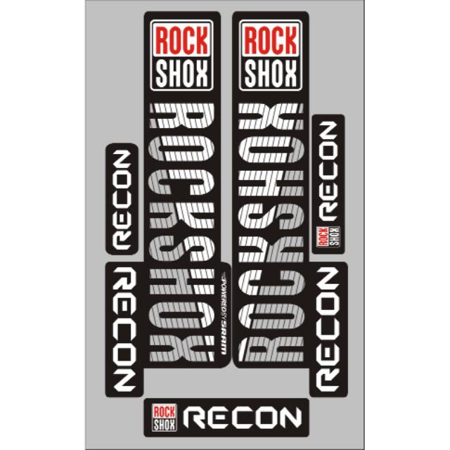 Stiker decal fork rockshox recon