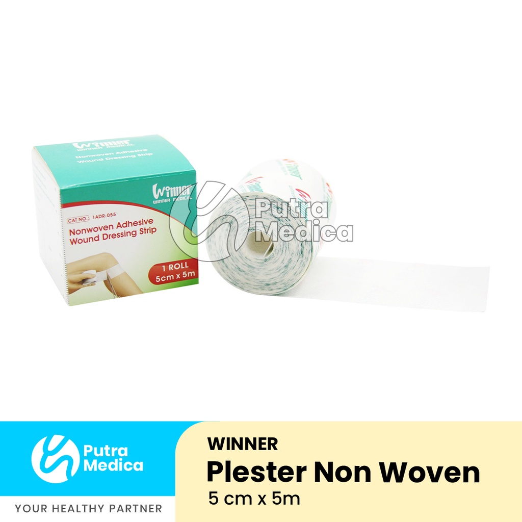 Winner Plester Non Woven 5cm x 5m / Plester Gulung Perekat Luka