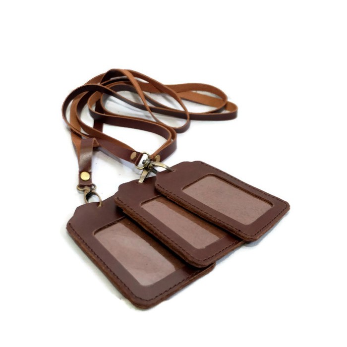 

ID Card Holder Kalung Kulit Asli. Kode Produk : TL02