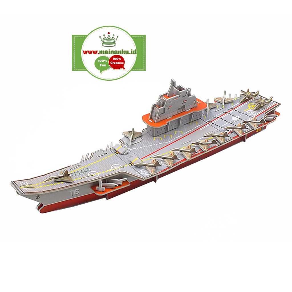 Puzzle 3d BIG SIZE | AIRCRAFT CARRIER ADMIRAL KUZNETSOV | Mainan Kapal