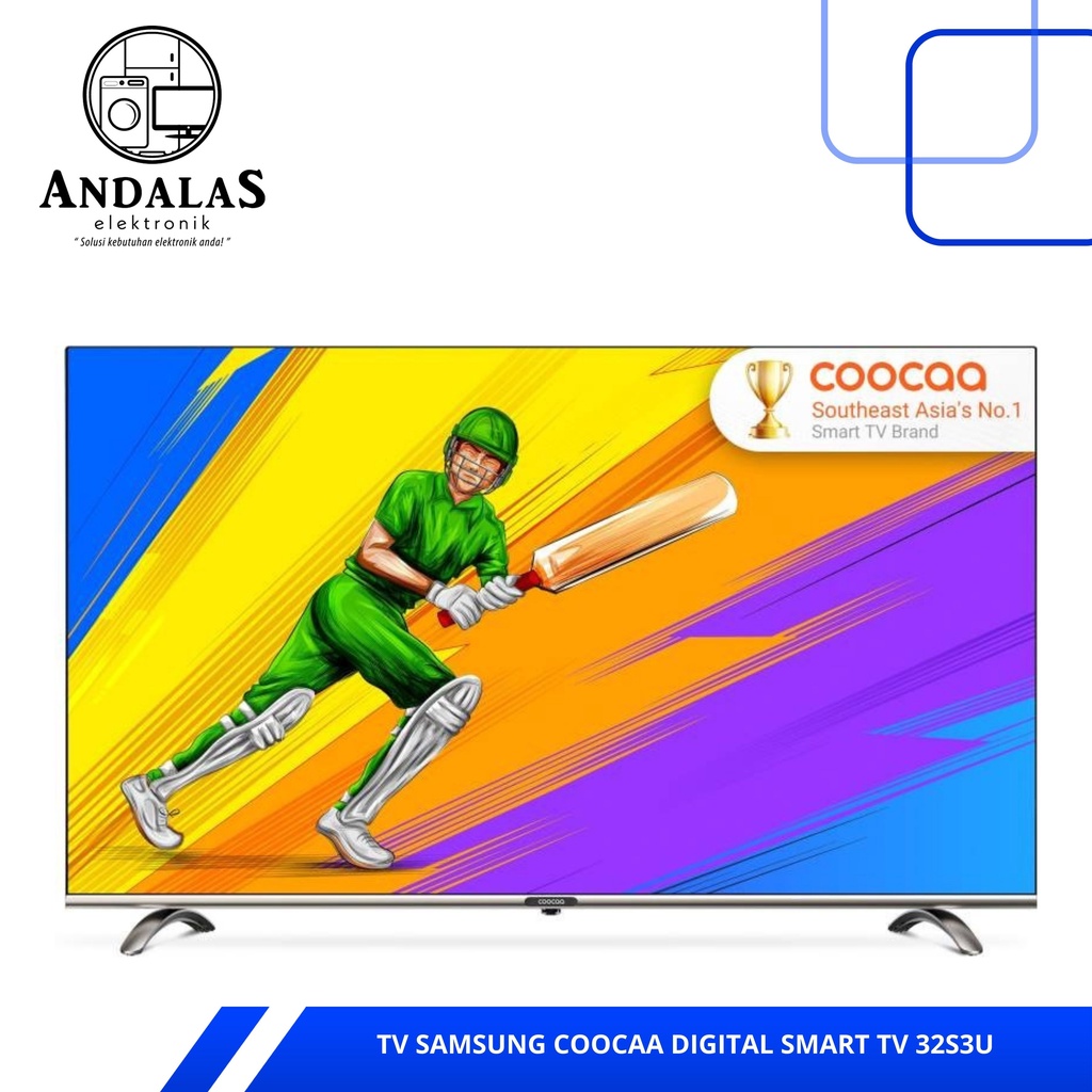 LED COOCAA 32S3U Bezel-Less Smart TV Digital 32 inch / 32 S3U NEW