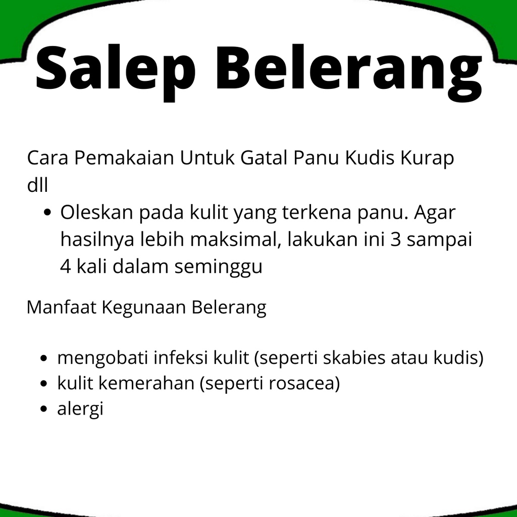 SALEP BELERANG OBAT GATAL PANU KUDIS