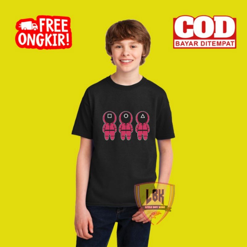 KAOS ANAK SQUID GAME / BAJU ANAK SQUID GAME / BAJU KAOS ANAK SQUID GAME TERBARU