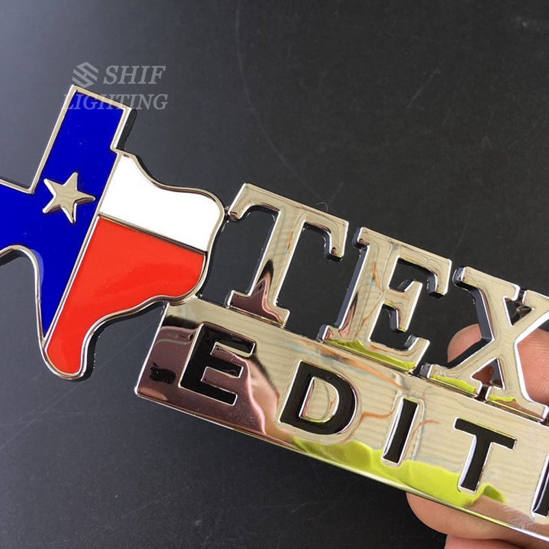 1 x Metal Texas EDTIION Car Auto Rear Side Fender Emblem Sticker Decal JEEP Tundra Tacoma Ford DODGE