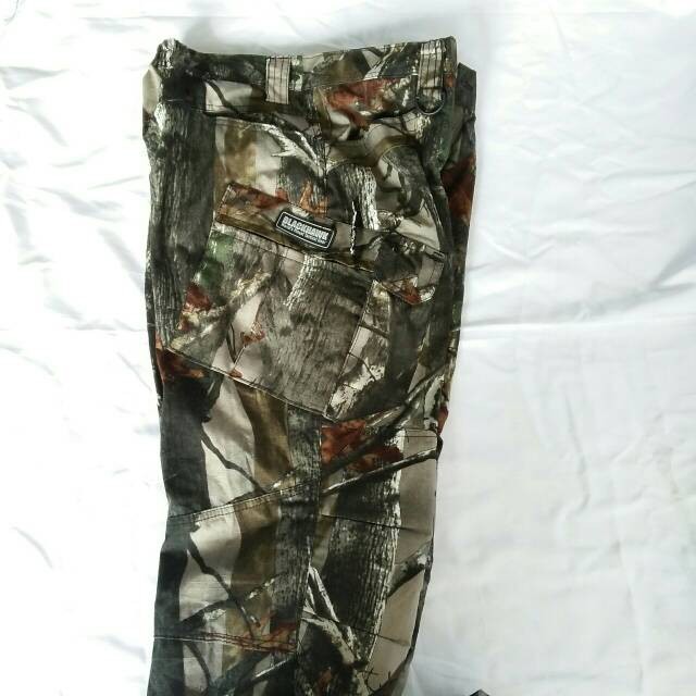 celana helicon woodland camoflage full cotton ripstop