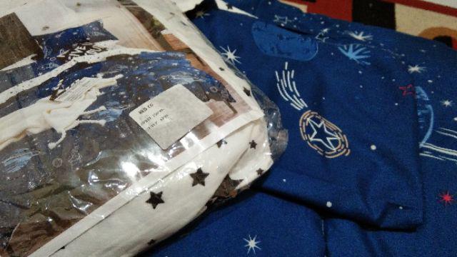 Sprei Dan Bed Cover Kasur No 2 Queen 160x200 Motif Planet Bintang Bagus Adem Premium Quality