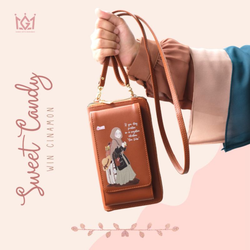 SWEET CANDY WALLET BY UNYU MUSLIMAH 1 DOMPET HP ORIGINAL BRAND | DOMPET CAKEP