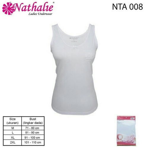 Singlet Wanita Dewasa NATHALIE | Pakaian Dalam Perempuan Dewasa Tangtop Kaos | Open Ecer vanella FFF