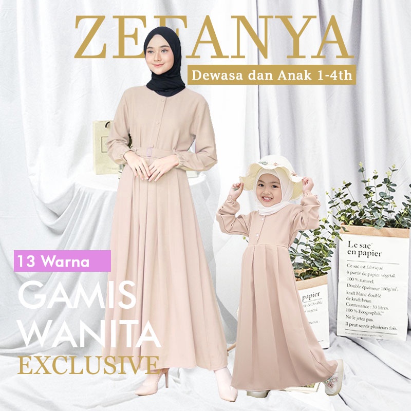 Gamis Couple Ibu dan Anak Perempuan Gamis Ibu dan Anak Baju Gamis Couple Ibu dan Anak Perempuan