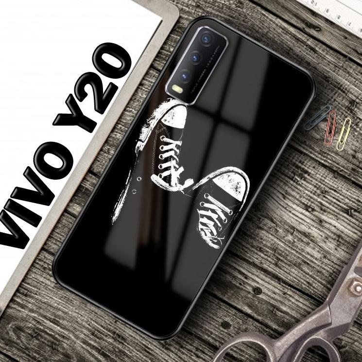 Terlaris Casing Softcase Glass Kaca Vivo Y20 Y20S Y12S - [SF90] - Silikon Hp - Kesing Hp - Case Hand
