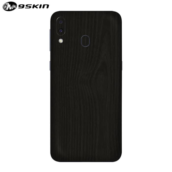 Skin Handphone / Protector Samsung M20 - 3M Black Wood
