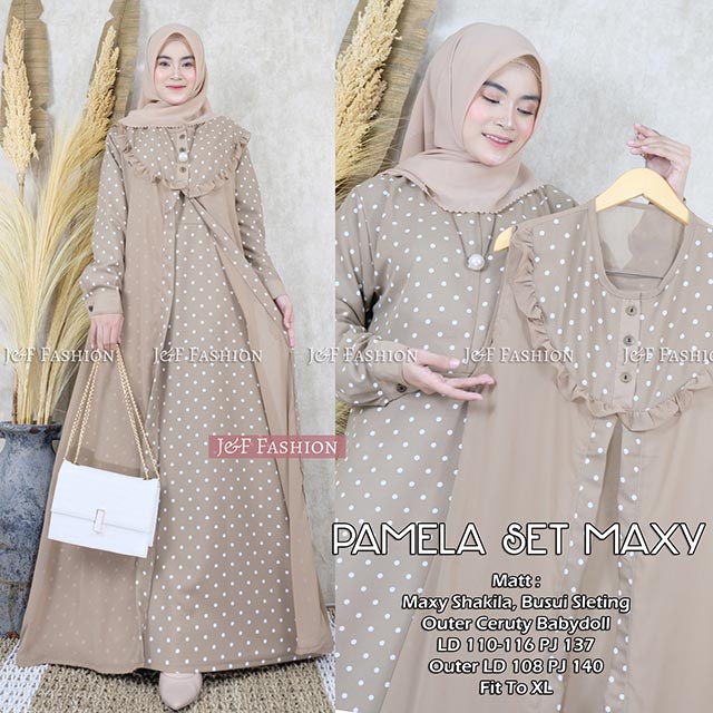 Gamis Wanita Terbaru 2022/Pamela Set/Maxy Kekinian/Modern/Masa Kini/Shakila Murah Pakaian Muslim Wan