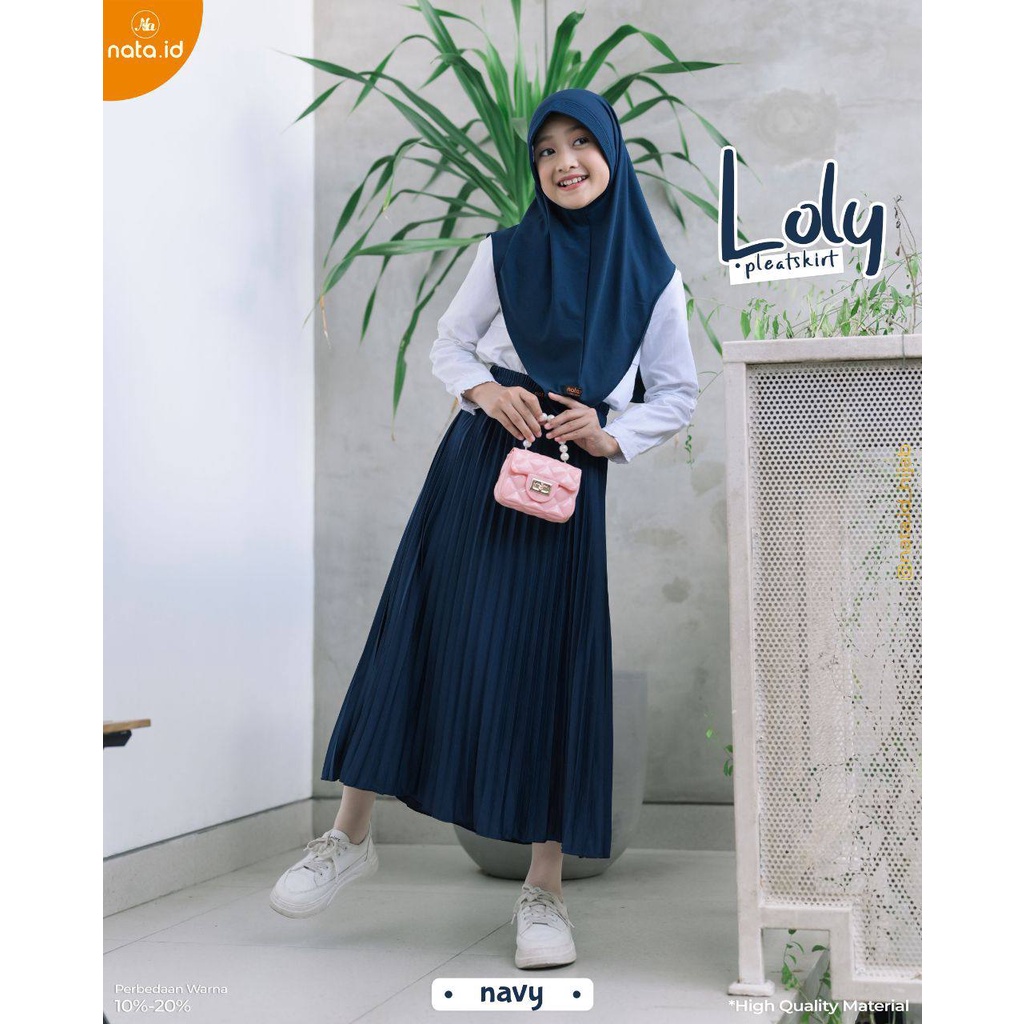 Rok Plisket Anak Loly Pleatskirt KIds by Nata.id hijab