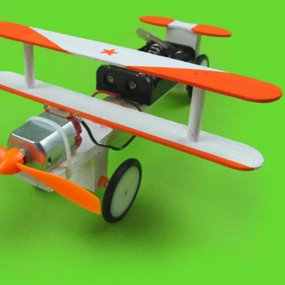 ❅ Mainan Kapal Kapalan Pesawat Drone Rakit DIY Anak Dinamo mirip Tamiya ◊