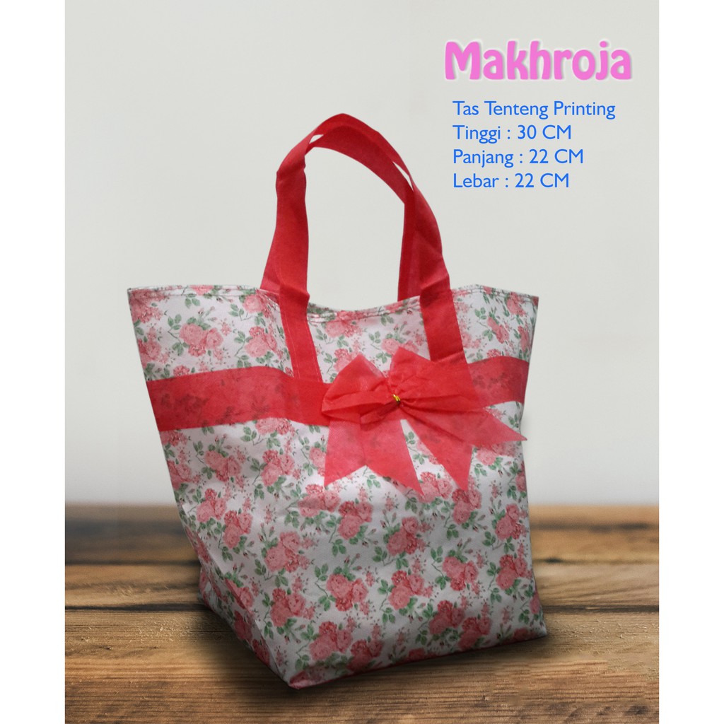 

Tas Hajatan Goodie Bag Kibir 22 Print Handle Pita Merah