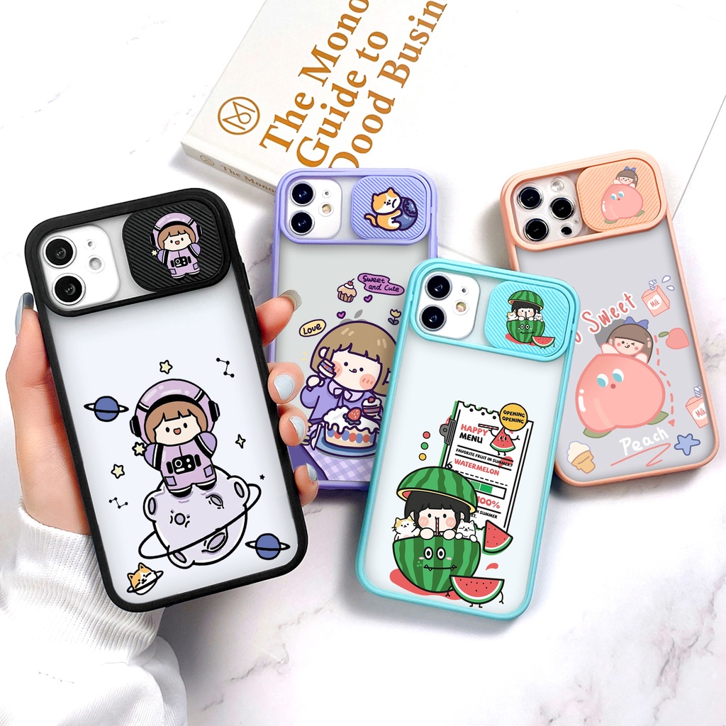 Case Slide (KG1) Softcase Macaron IPHONE 11 PRO PROMAX 12 PROMAX 13 PRO 6 7 8 PLUS X XS MAX