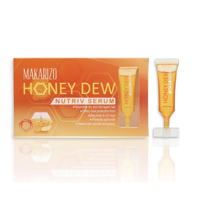 Vitamin Rambut Makarizo Honey Dew Nutriv Serum - 25 Tubes