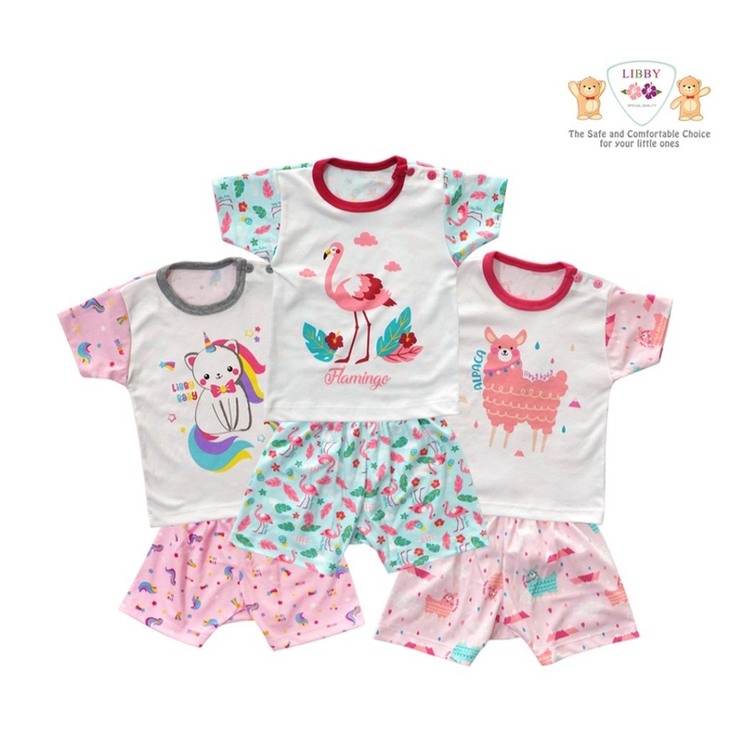 Setelan Pendek Libby Baby - Sablon Series