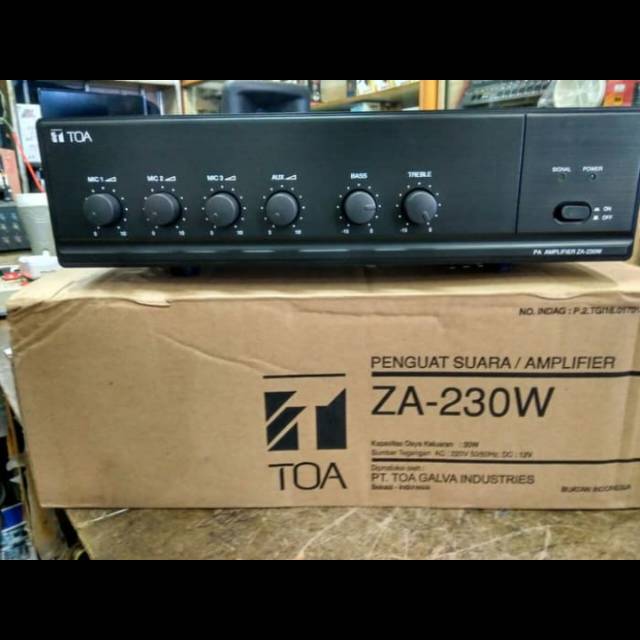 (NON COD) Amplifier TOA ZA 230 w 30watt Ampli Masjid