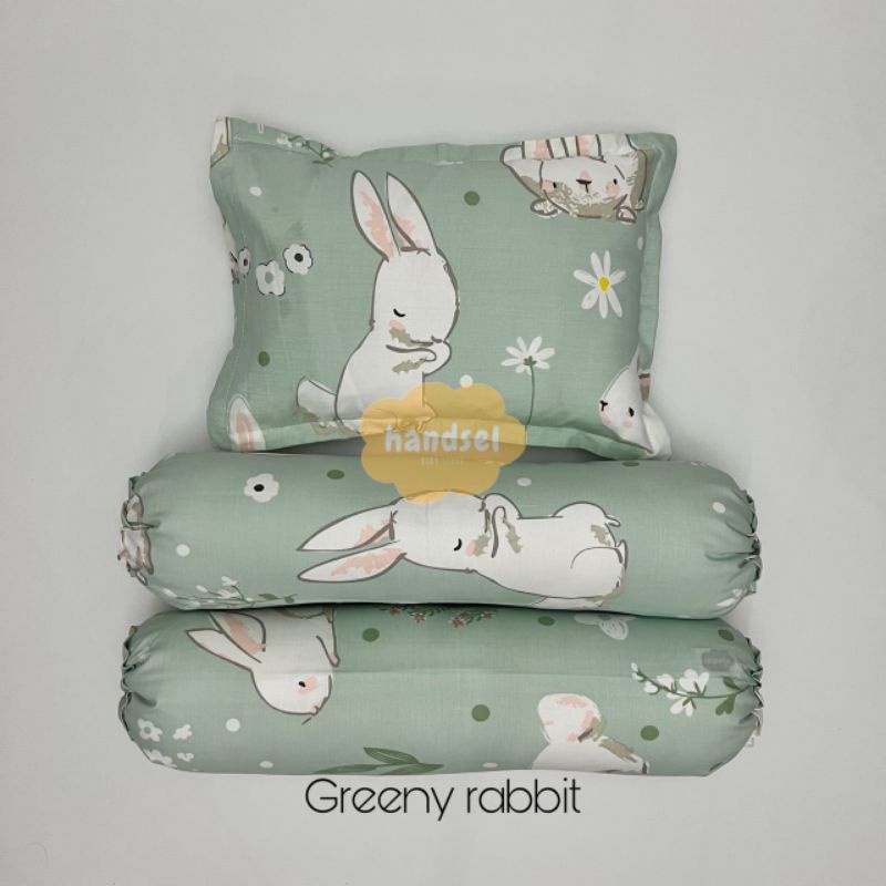 SARUNG BANTAL GULING BAYI KATUN-Greeny rabbit