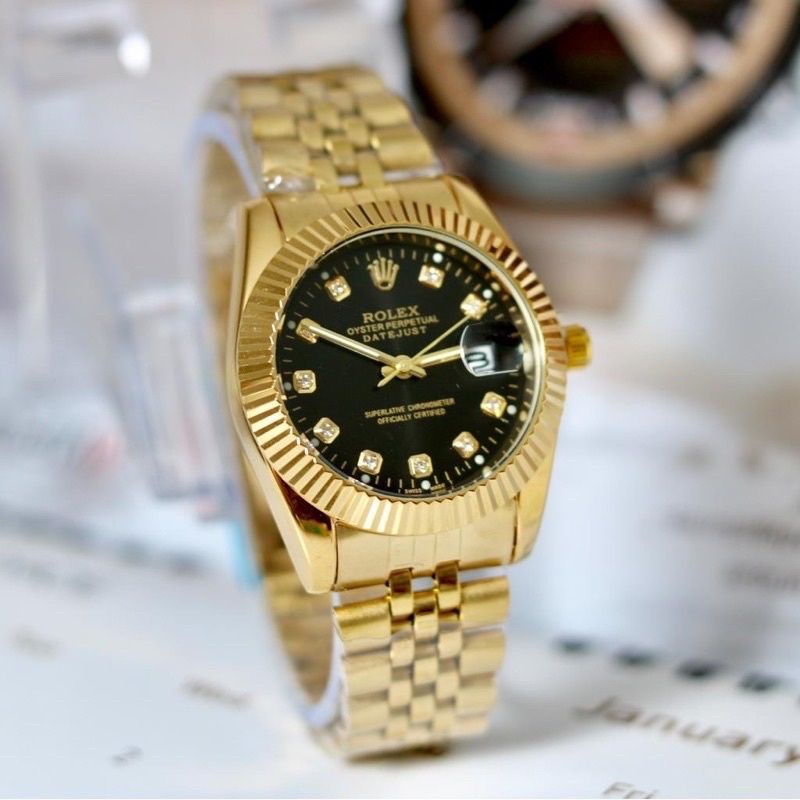 HARGA PROMO TERKEREN/ JAM TANGAN PRIA TERLARIS)JAM TANGAN ROLEX RANTAI PREMIUM