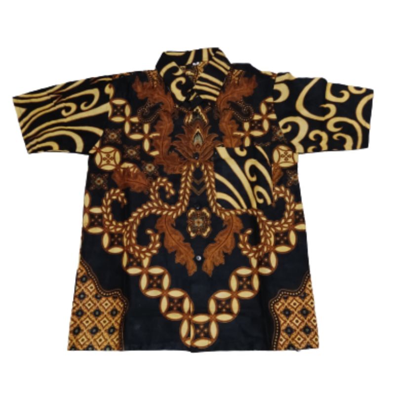 Kemeja Batik Anak - batik anak - baju batik anak laki laki umur 2-12 tahun hem batik-NOMER 1