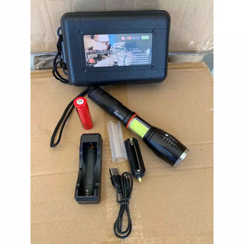 SENTER SWAT MINI PAKET SENTER T6 COB CREE E17 XM-L T6 TAFFWARE MAGNET COB FLASH