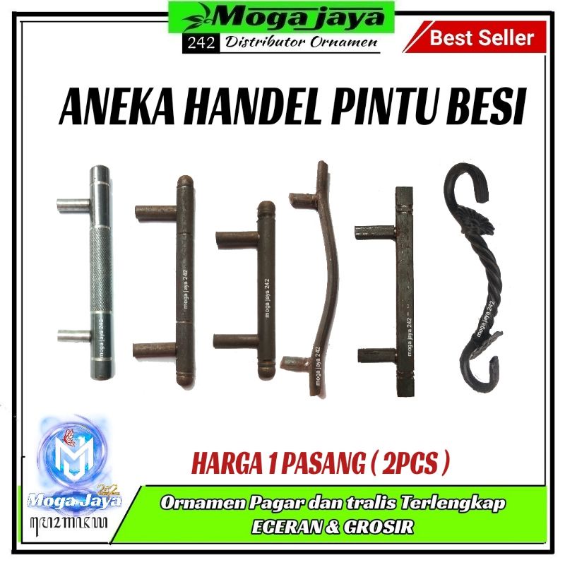 handel pintu pagar besi pegangan pintu besi