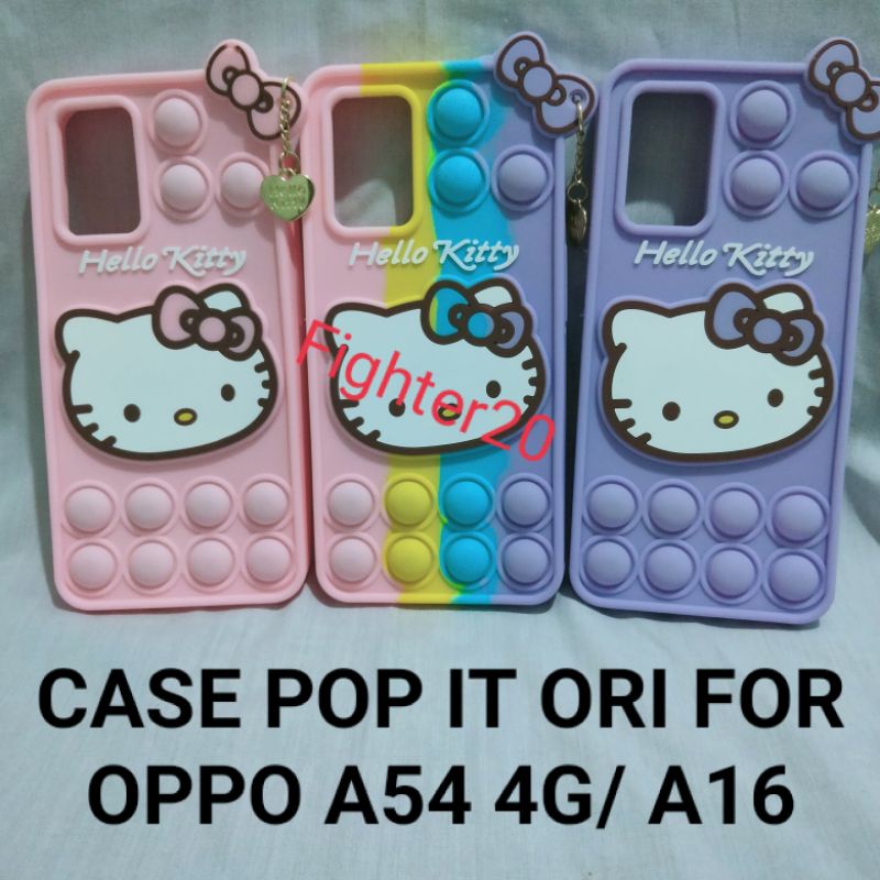 Case Oppo A54 A16 Kesing Hp Pop It Kartun Hello Kitty Softcase Rainbow Casing Pelangi Terkini Plus A