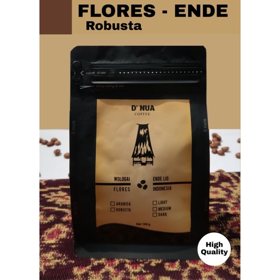 

Kopi Robusta Flores-Ende Roast Bean 100 g