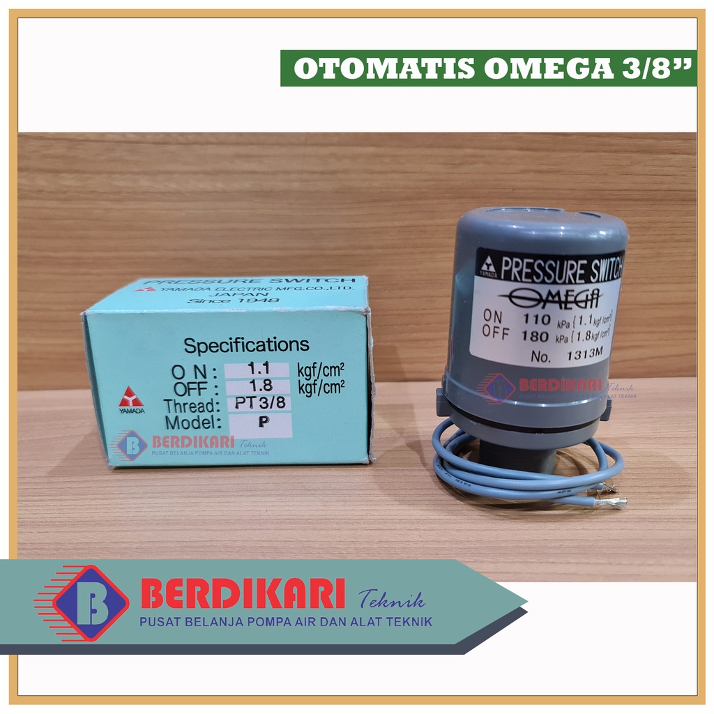 NEW OTOMATIS / PRESSURE SWITCH POMPA AIR, OMEGA JAPAN BRAND 3/8" 3/8 " YAMADA