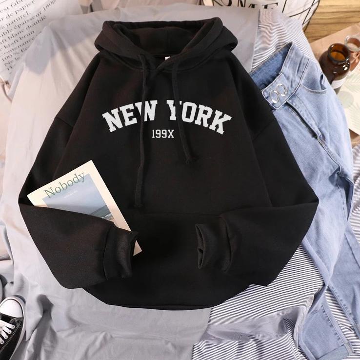 Cn31au22υ ▪ Sweater HOODIE Wanita NEW YORK 199X//Allsize Sweater