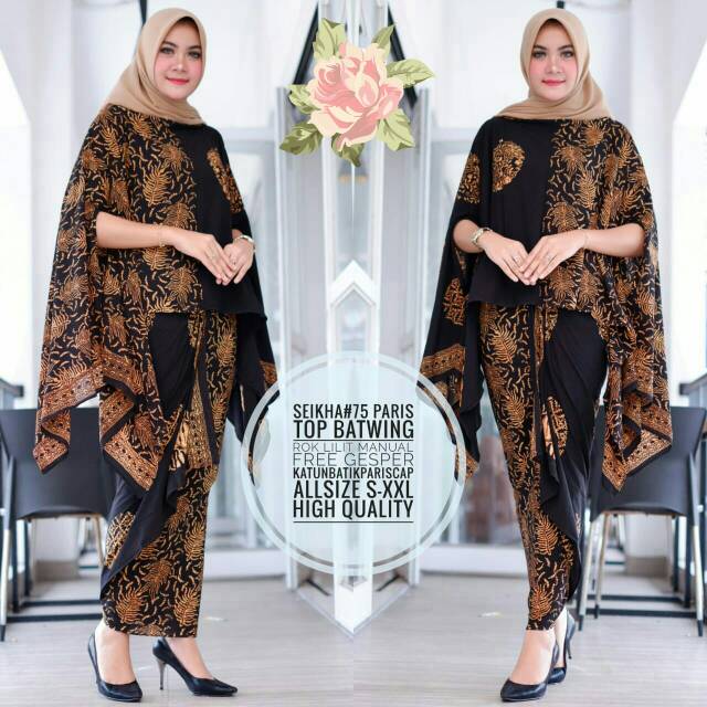 Batik Batwing Set Seikha #75 Paris