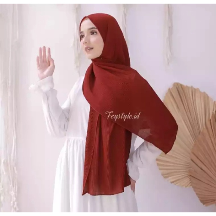 Pashmina plisket shawl full//jilbab plisket diamond//kerudung pashmina plisket shawl