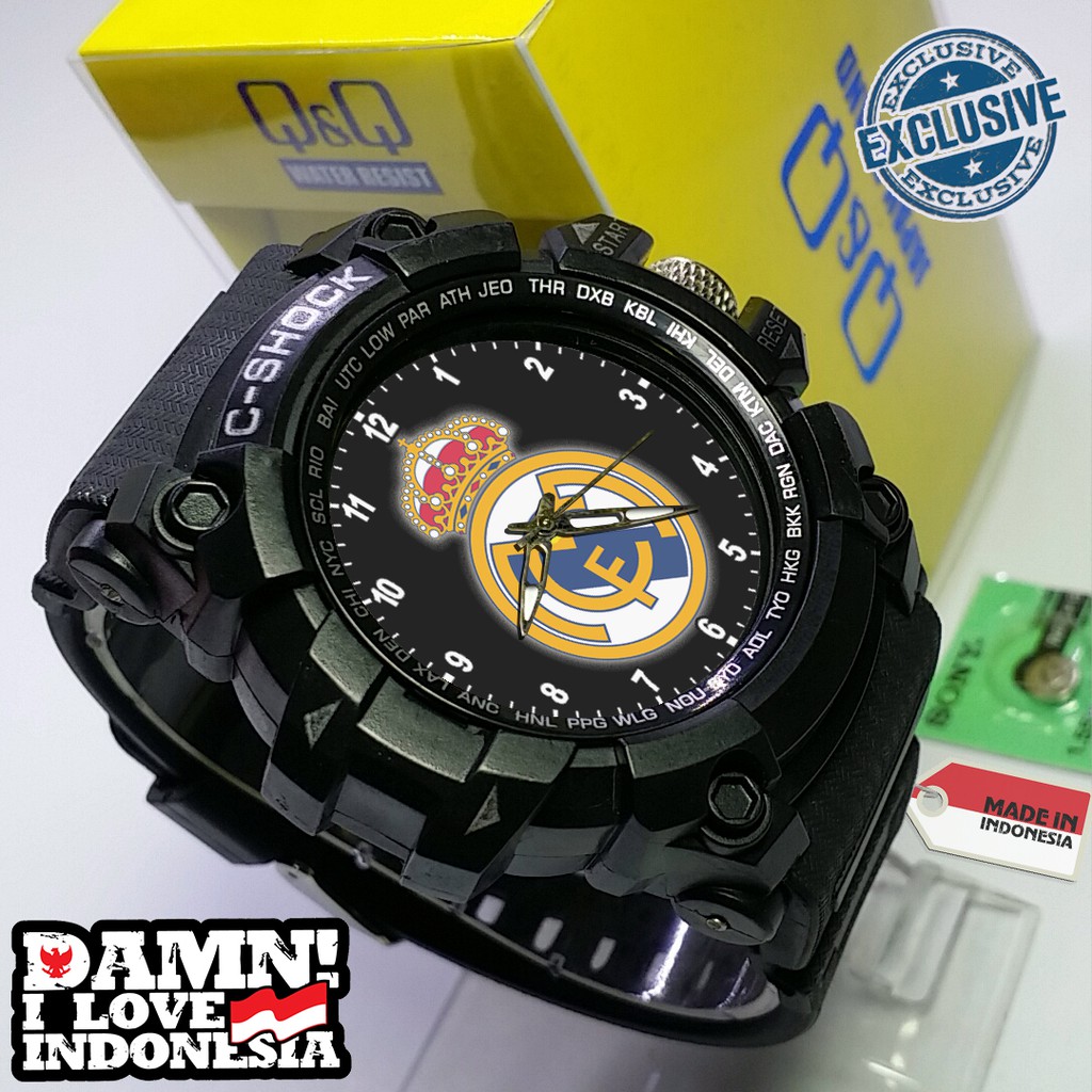 Jam Tangan Custom REAL MADRID 2 Outdoor