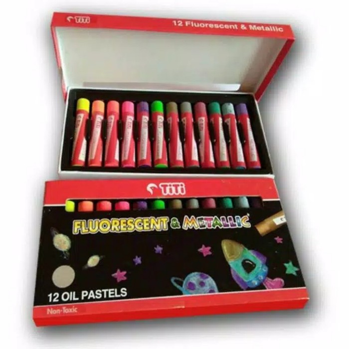 

Titi Fluorescent & Metalic 12 Oil Pastels