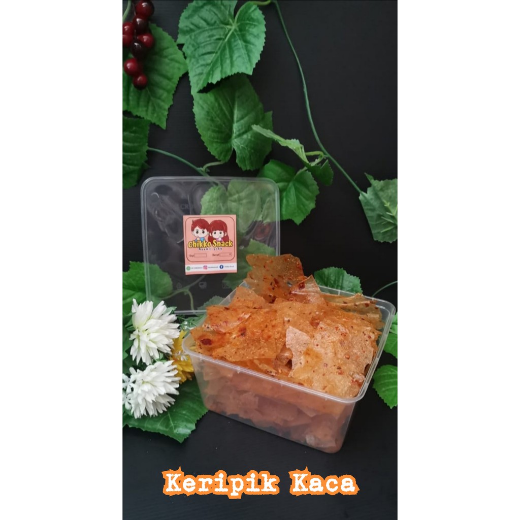 

KERIPIK KRIPIK KACA / KERIPCA / BELEDAG RASA PEDAS HOT TEKSTUR GURIH DAN RENYAH 150 GR