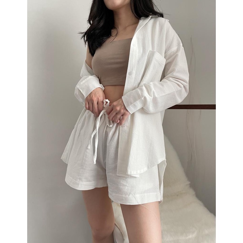 BUNNY LINEN SET | SETELAN WANITA - 3024