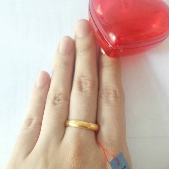 Cincn emas asli kadar 875 cincin polos cincin kawin ...