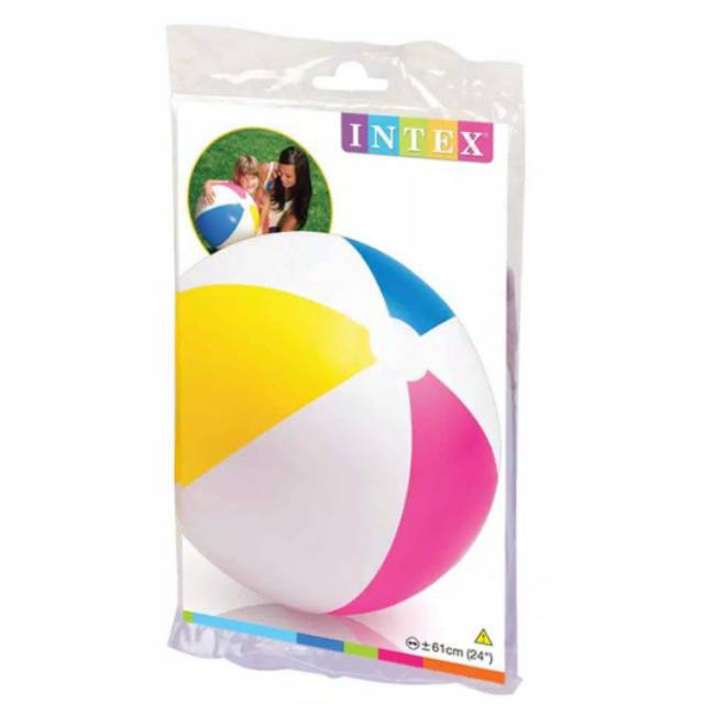 Intex Glossy Panel Ball/Bola Intex Pelangi 61cm (24 inch) #59030NP