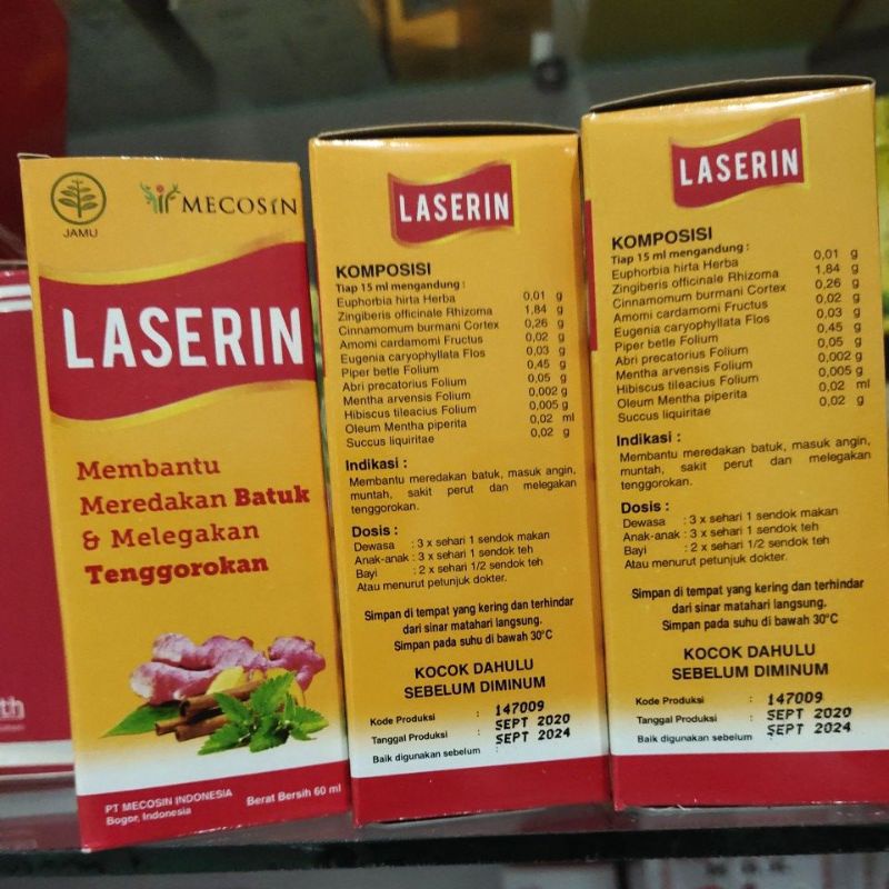 (Desty Shop)Laserin Obat Batuk 60ml | LASERIN 60ML | obat batu herbal laserin 60 ml