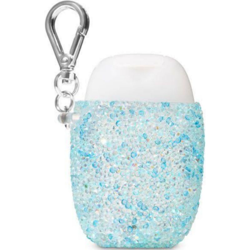 ON SALE!❤ [HOLDER ONLY] BATH &amp; BODY WORKS BBW BLUE PINK CREAM GEMS POCKETBAC ANTI-BACTERIAL ANTISEPTIK HOLDER 29 ML GEM