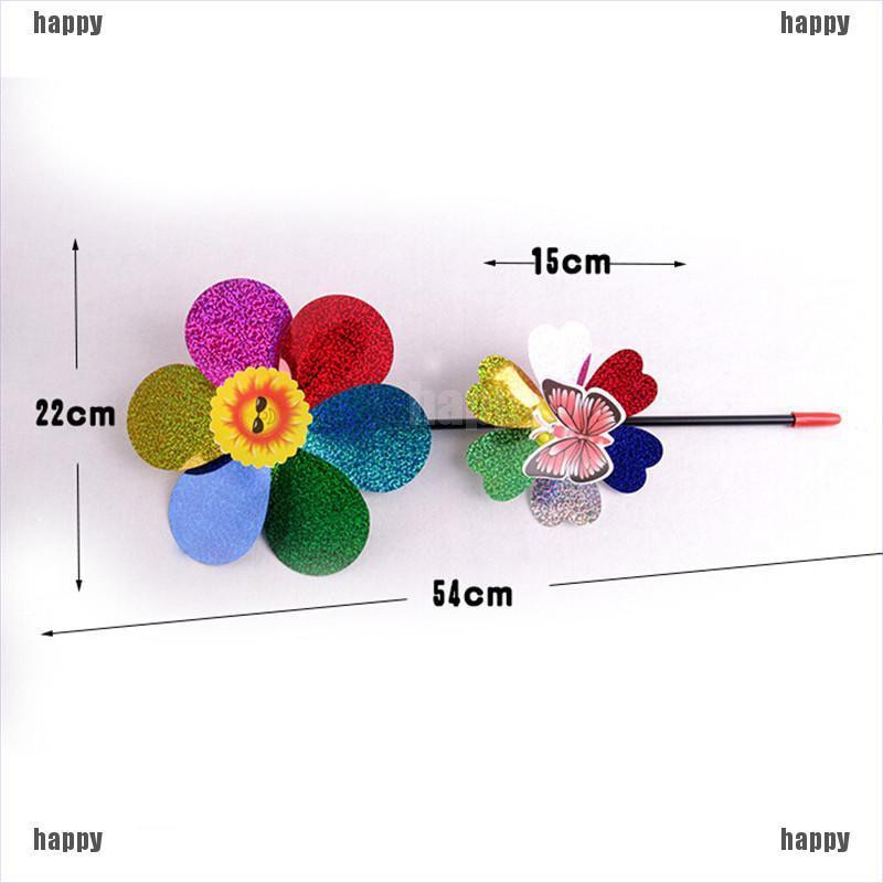 {Happy} Kincir Angin Bentuk Kincir Angin Warna-Warni untuk Dekorasi Taman