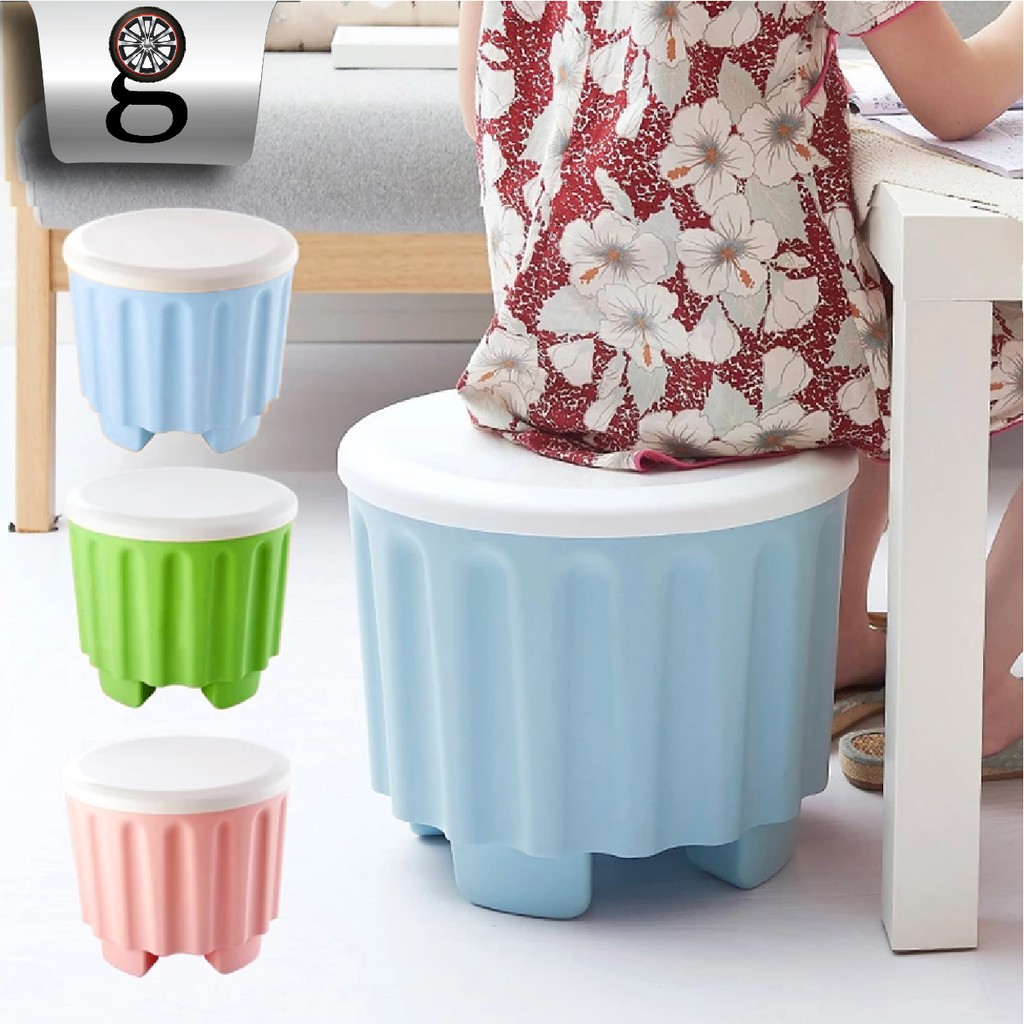 Kursi Bulat Penyimpanan Bahan Plastik