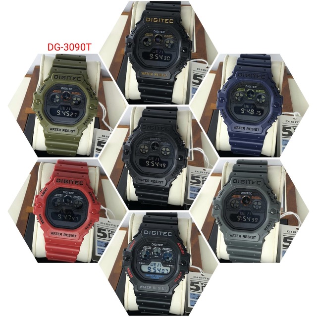 JAM TANGAN UNISEX( PRIA/WANITA) DIGITEC 3090/DG-5090 ORIGINAL WATERPROOF