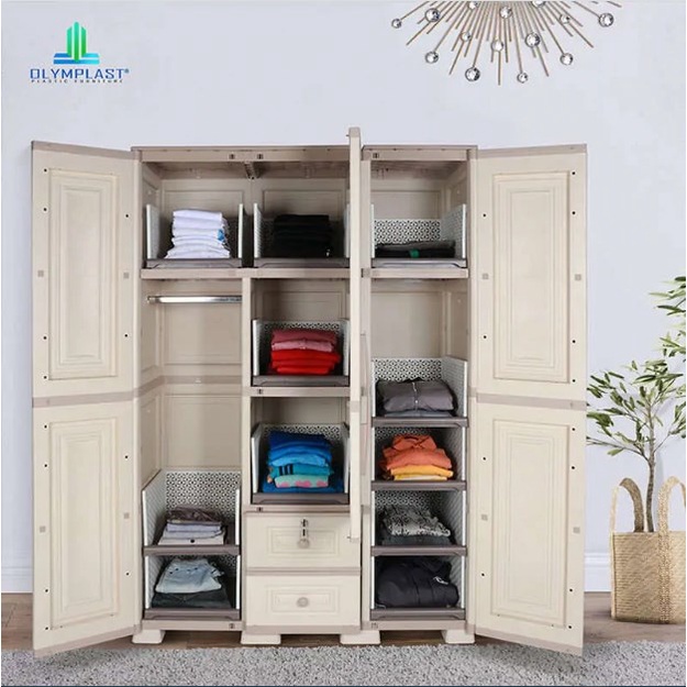 Lemari Baju / Lemari Pakaian / Lemari Plastik / Lemari Olymplast 3 Pintu