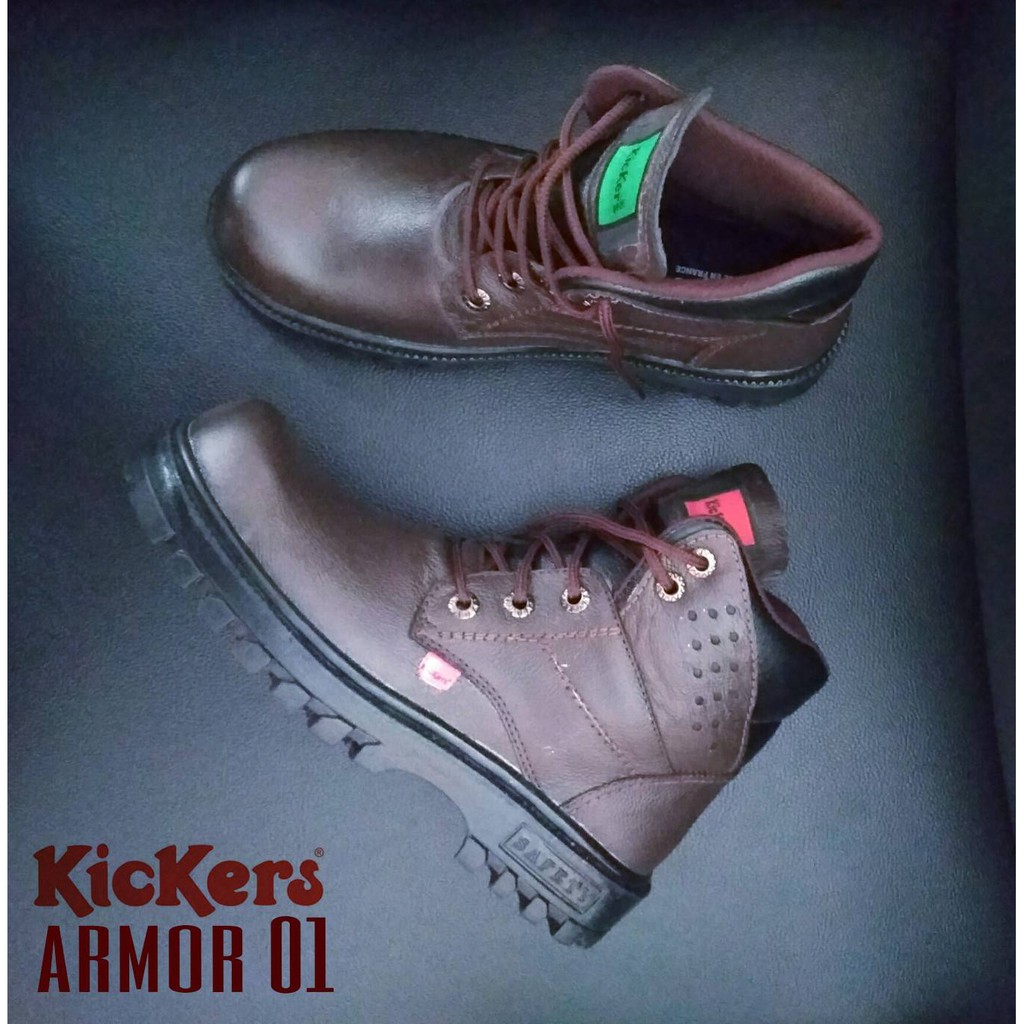 KICKERS ARMOR 01 SAFETY LEATHER / SEPATU BOOTS KULIT PRIA / MURAH BERKUALITAS TINGGI