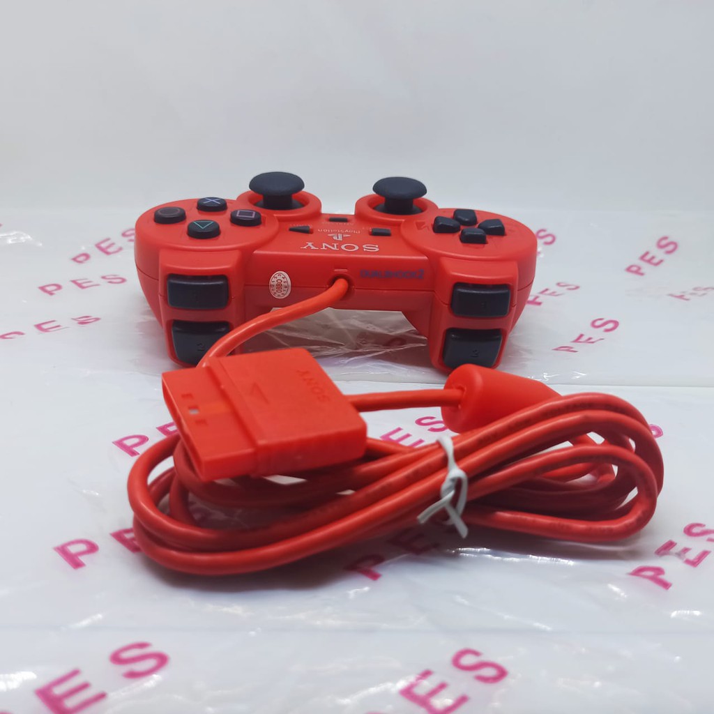 STIK PS2 TW WARNA KABEL SERAT - JOYSTICK PS2 TW WARNA SERAT